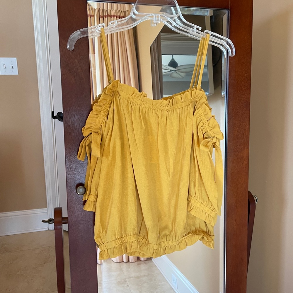 Mine Mustard Yellow Crop Top